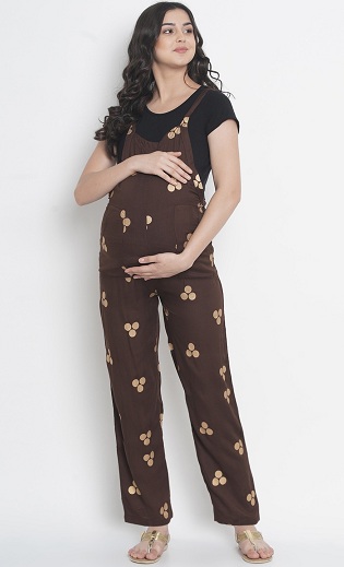 Polka Dot Φόρεμα Dungaree μητρότητας