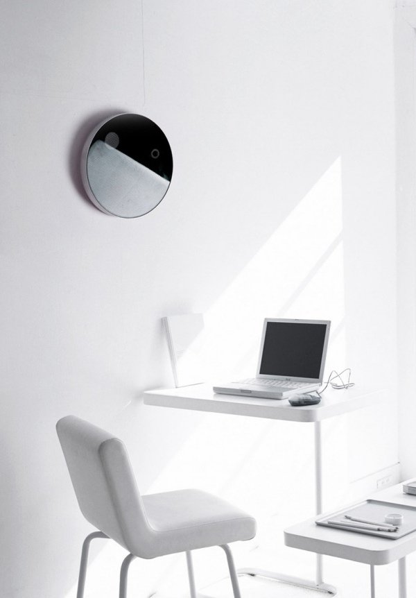 designer väggklockor jay jiwoong baek eclipsion svartvitt