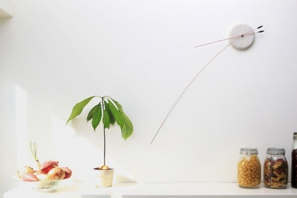 designer väggklocka smart studiove lång pekare minimalistisk