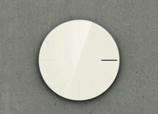 Obligatorisk designer väggklocka minimalistisk runda