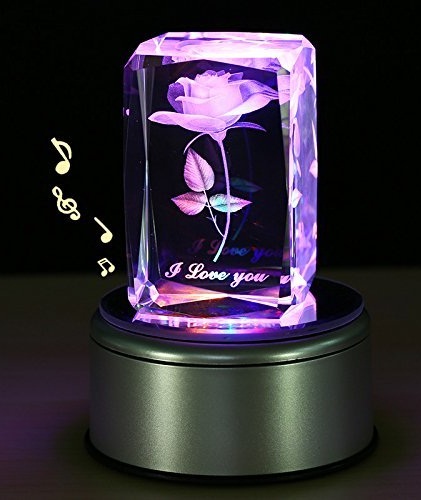 3D δώρο τριαντάφυλλο λουλούδι LED