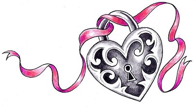 Heart Tattoo Love medaljonki