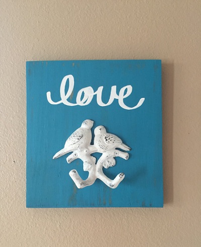 Avaimenperä Love Bird Wooden Craft