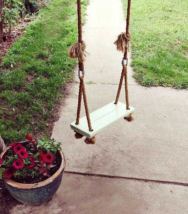DIY-rep-swing-idé-trädgårdstillverkning