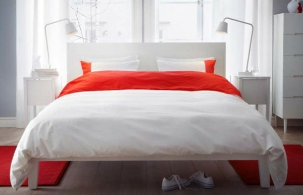 minimalistisk-sovrum-ikea-orange