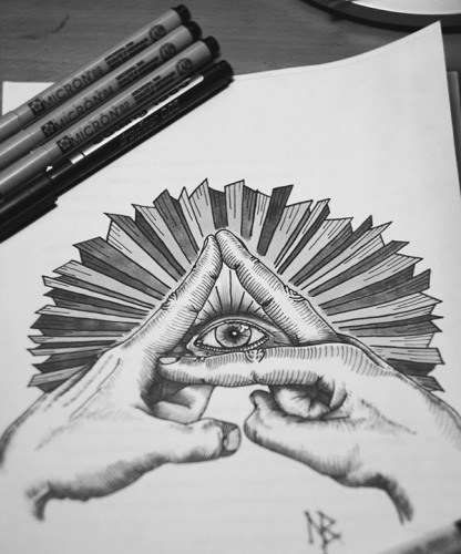 Το All Seeing Eye Sketch Tattoo