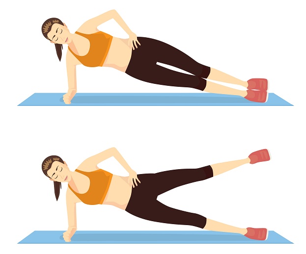 Side Lying Leg Lift - βασικές ασκήσεις δαπέδου
