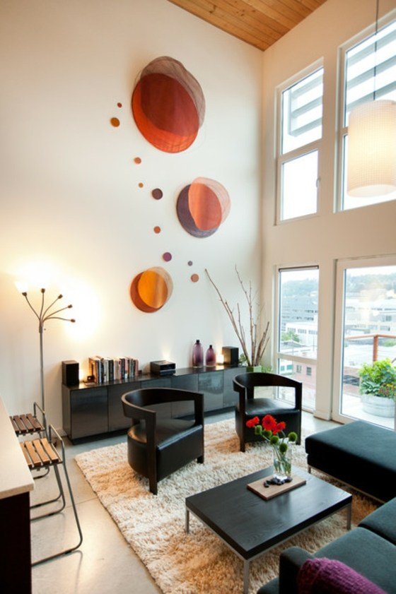 Modern-lägenhet-design-i-vardagsrummet