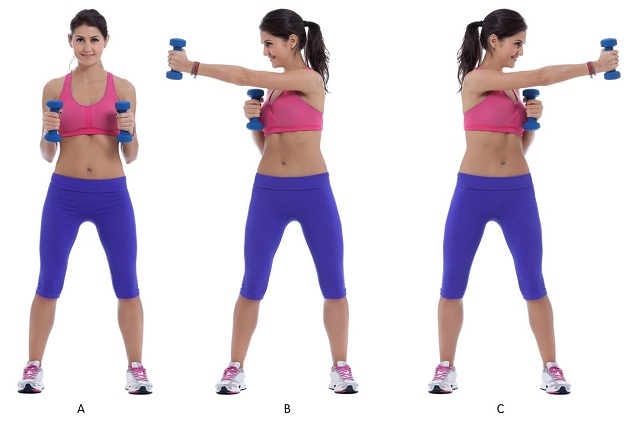 Jab Cross With Dumbbells