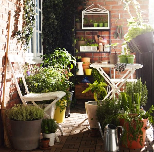 idéer för trädgårdsmöbler från ikea balkong trädgård