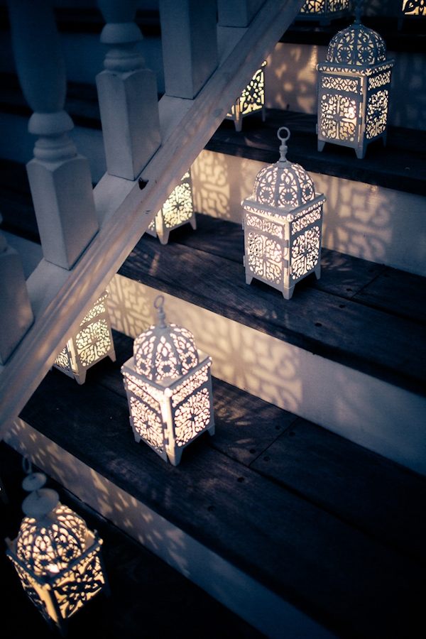 trappor belysning lyktor marockanska stil idéer