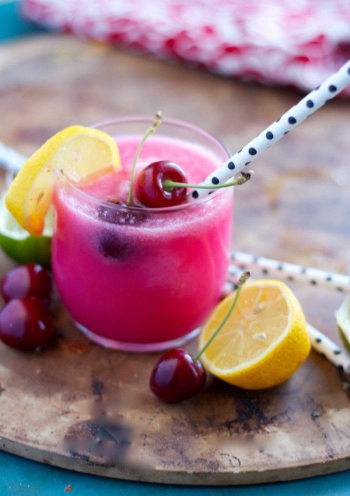 Körsbärs- och citronsmoothie