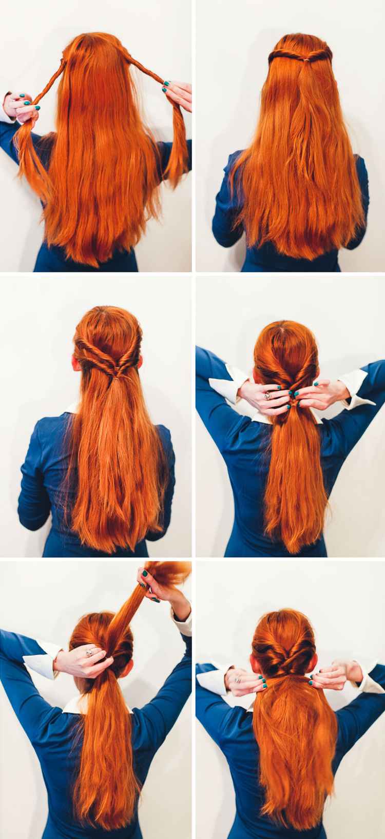 Herringbone Braid Hairstyle Instruktioner Long Hair Braid Look