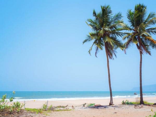 Παραλία Agonda στη Γκόα για μήνα του μέλιτος