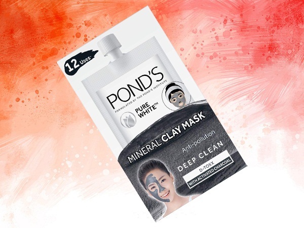 POND'S Pure White Pollution Activated Charcoal Mineral Clay Mask -naamio