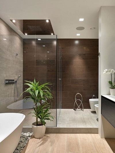 Japanilainen kylpyhuone Suunnittelu Pieni Tila