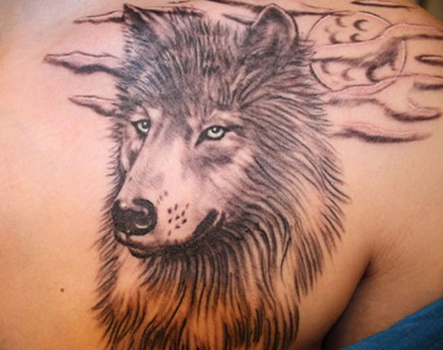 Scary Wolf Tattoo σχέδια