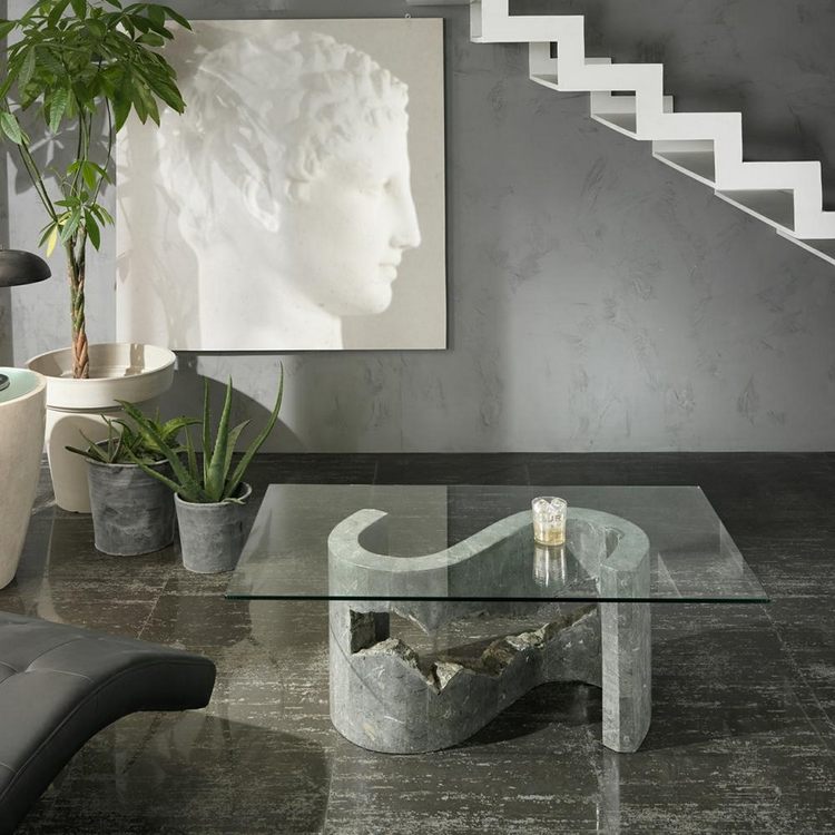 Soffbord-sten-grått-glas-bordsskiva-rektangulärt