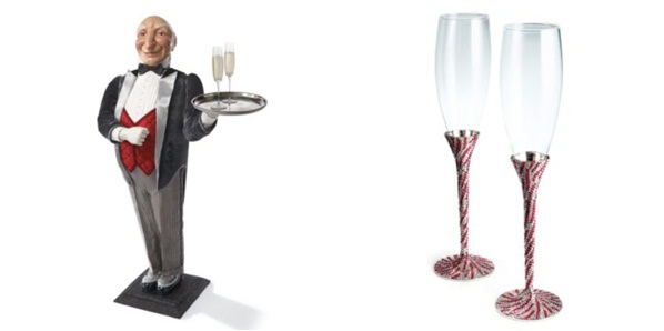 dekorativa-hem-tillbehör-jul-dekoration-tjänare-champagneglas