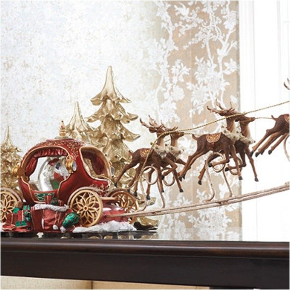 dekorativa-hem-tillbehör-släde-jultomten