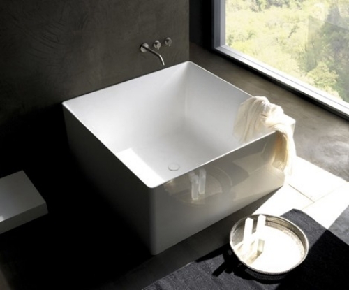 colacril fyrkantiga badkar design för det moderna badrummet