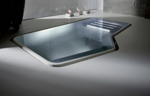 kos pool badkar design för det moderna badrummet