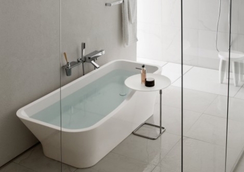 fjärran glasdörr badkar design för det moderna badrummet