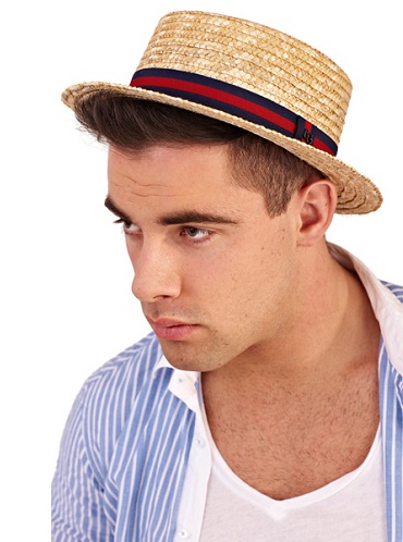 Boater καπέλο για άνδρες