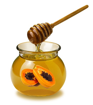 Πακέτο προσώπου με μέλι και παπάγια