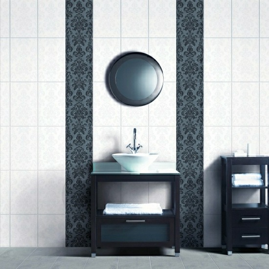 svart-vit-klassisk-badrum-mosaik-idé