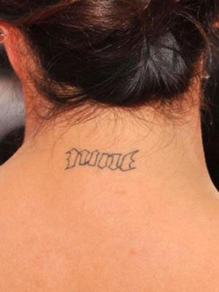 Eva Longoria erilaisilla tatuoinneilla