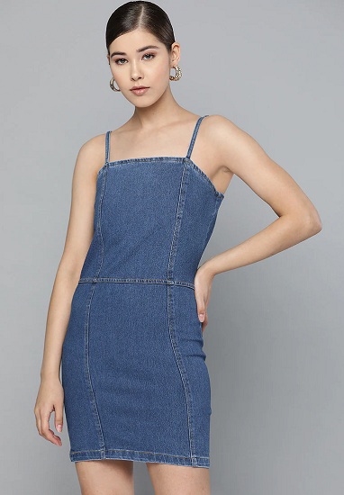 Casual Denim Bodycon Φόρεμα