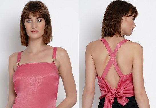 Satiini Backless Party Toppi