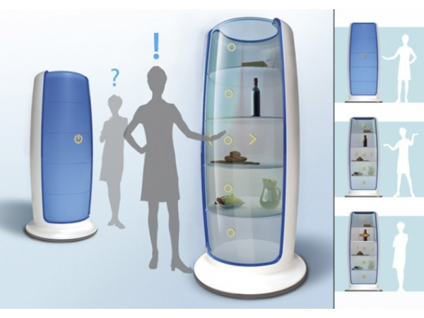 fönster kylskåp kylskåp koncept Yoon jung Kim Jong rok Lee