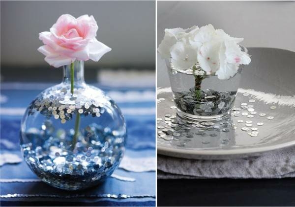 Blomsterarrangemang gör idéer till bordsdekoration själv