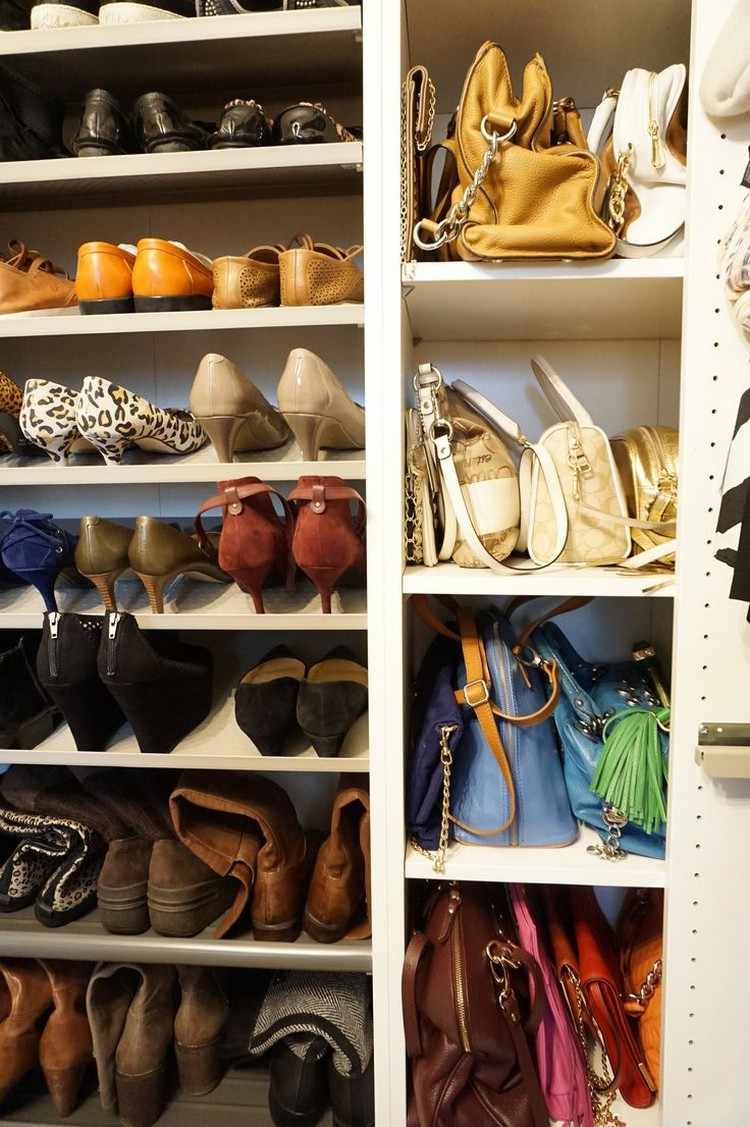 walk-in-closet-sko-rack-skor-väskor