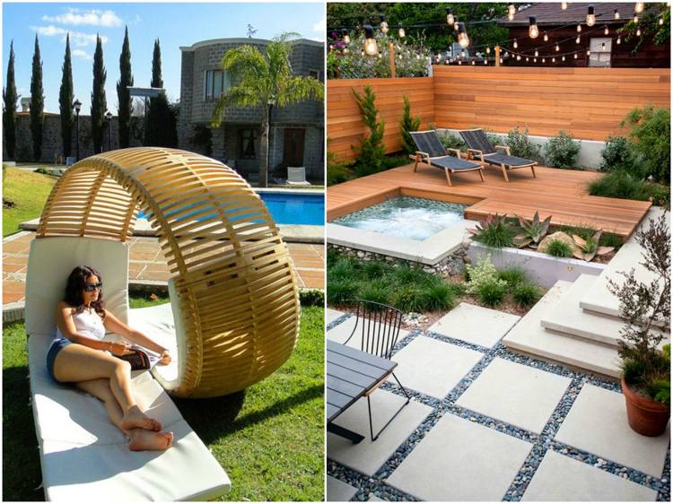 Idéer för trädgården modern-lounge-möbler-bubbelpool