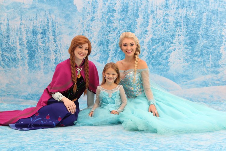 Motto fest vinter saga Frozen Elsa kostymer vuxna och barn