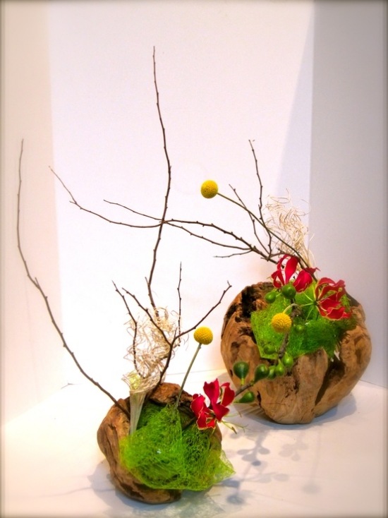 Ikebana dekoration idéer kontor