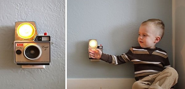 gör-det-själv retro-kamera-idéer-lampor