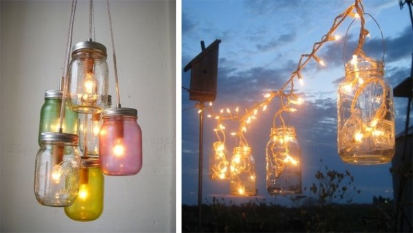 Syltburkfärgade idéer för att göra lampor själv