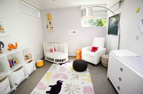 Baby room flicka djur mönster väggdekal
