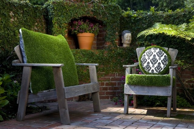idéer design utomhusutrymmen deco terrass trämöbler