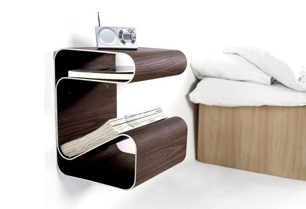 idéer nattduksbord med en ovanlig design modern