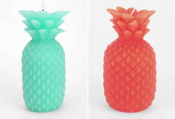 Pelarljus-färgglada-ananas-form-dekoration-idéer-somriga