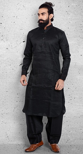 Λινά Pathani Kurta πιτζάμα