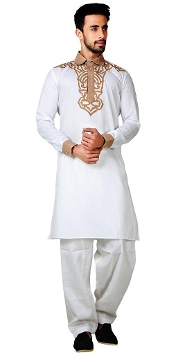 Κέντημα Pathani Kurta πιτζάμα