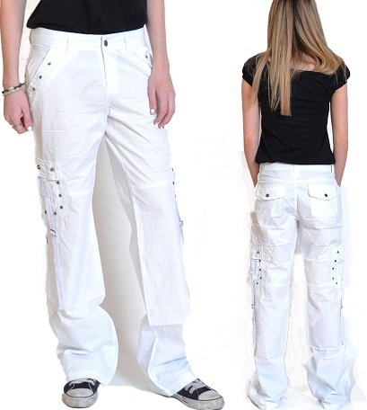 Cargo White Jeans