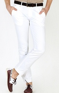 Απλό λευκό τζιν παντελόνι