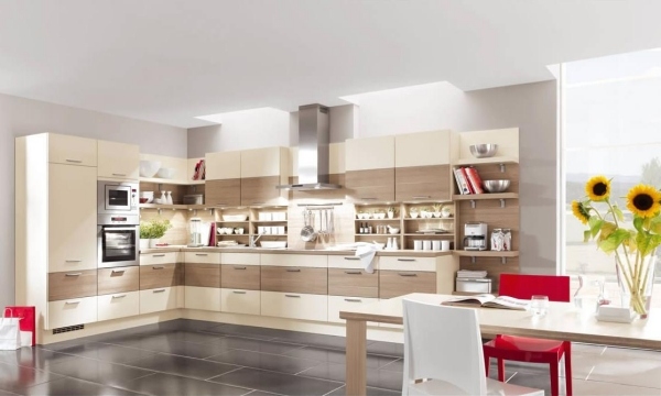 Hörnkök design modern inredning idéer för att sätta upp matplats